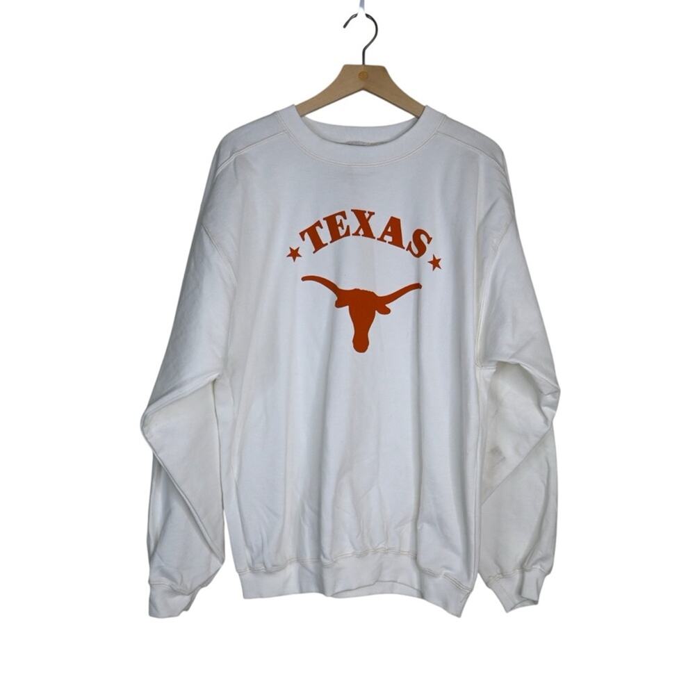 Vintage Texas Longhorns Mens M Crewneck Logo Sweatshirt NWOT